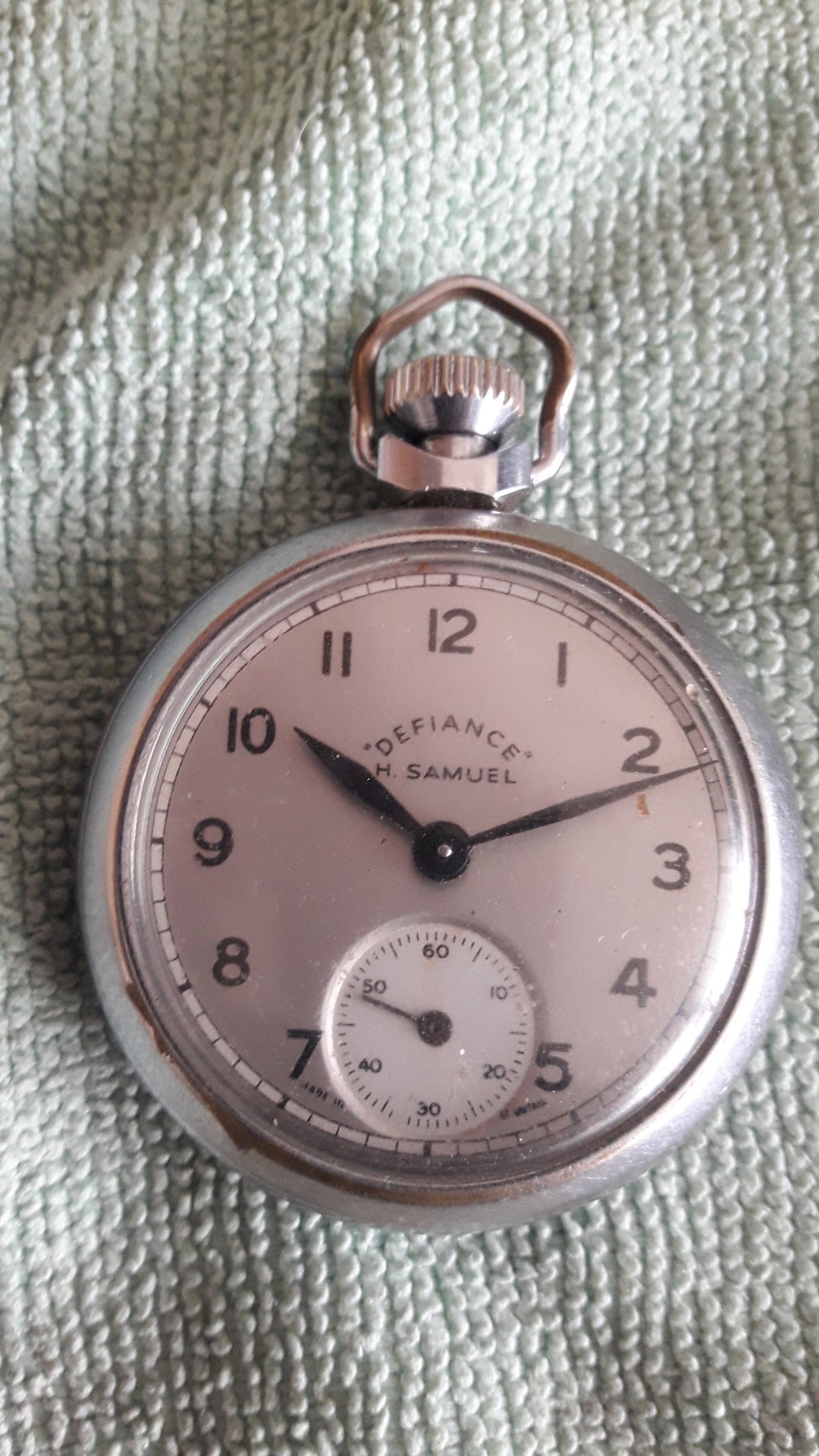 1962 Ingersoll Defiance Pocket Watch Serviced Etsy