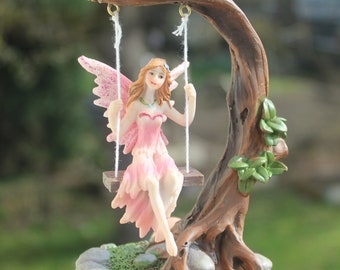 Swinging Fairy | Fairy Statue | Magical Home Decor |  Resin statue | Magic