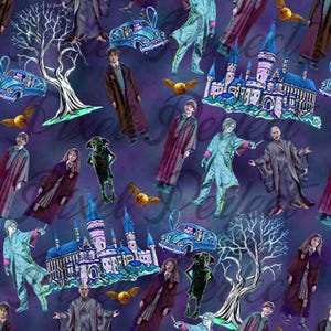 Seamless Design File Colorful Wizards