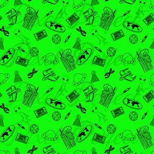 Seamless Design Conspiracies Lime Green