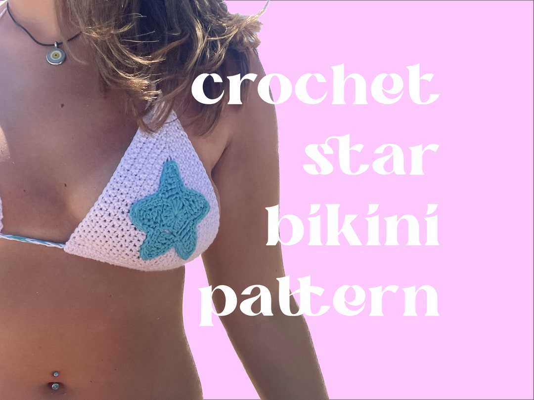 Crochet Star Bikini Top Pattern - Etsy