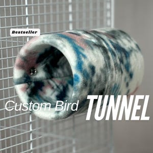 Custom Handmade Comfy & Cozy Bird Tunnel Durable and Easy to Clean Parrot Hideaway made for Conure Cockatiel and Caique sized Birds