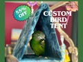 Custom Cozy Bird Tent Comfy Parrot Hut Pet Bird Bed Accessory Handmade Fleece Gift for Bird Lover of Conure Lovebird Cockatiel Budgie Quaker