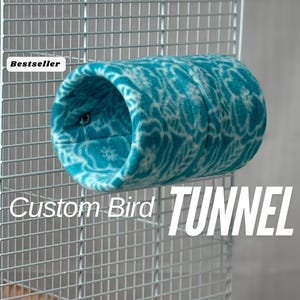 Fleece Bird Tunnel Parrot Sleeping Area Cage Accessory Conure Cockatiel Budgie Hideaway Cozy Nest Colorful Washable Toy Avian Habitat