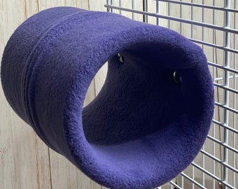 Comfy Dark Purple Bird Tunnel, Parrot Tent, Tunnel, Stainless Steel Hardware, Perfect for Conure, Budgies, Quakers, Lovebirds, Cockatiels