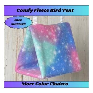 Safe Durable Bird Tent Comfy Parrot Hut Fleece Pet Bird Cage Accessory Toy Gift for Pet Bird Owner Conure Lovebird Cockatiel Budgie Quaker