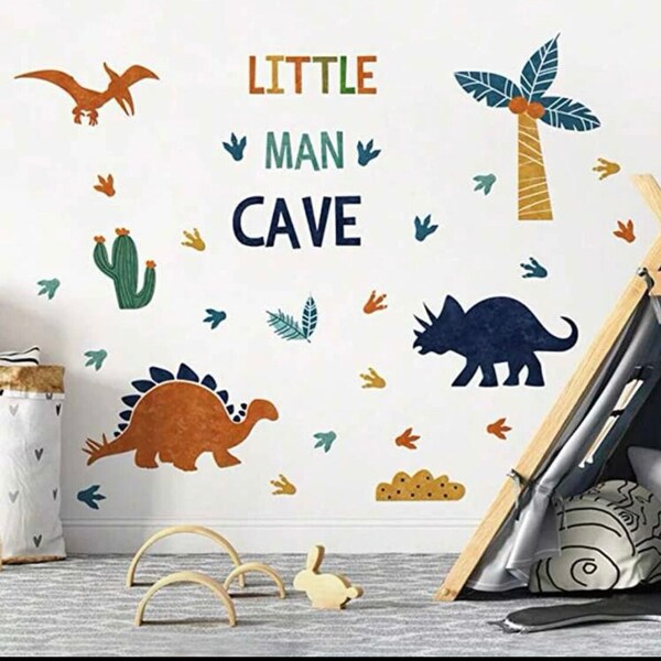 Dinosaur Wall Decal Etsy UK