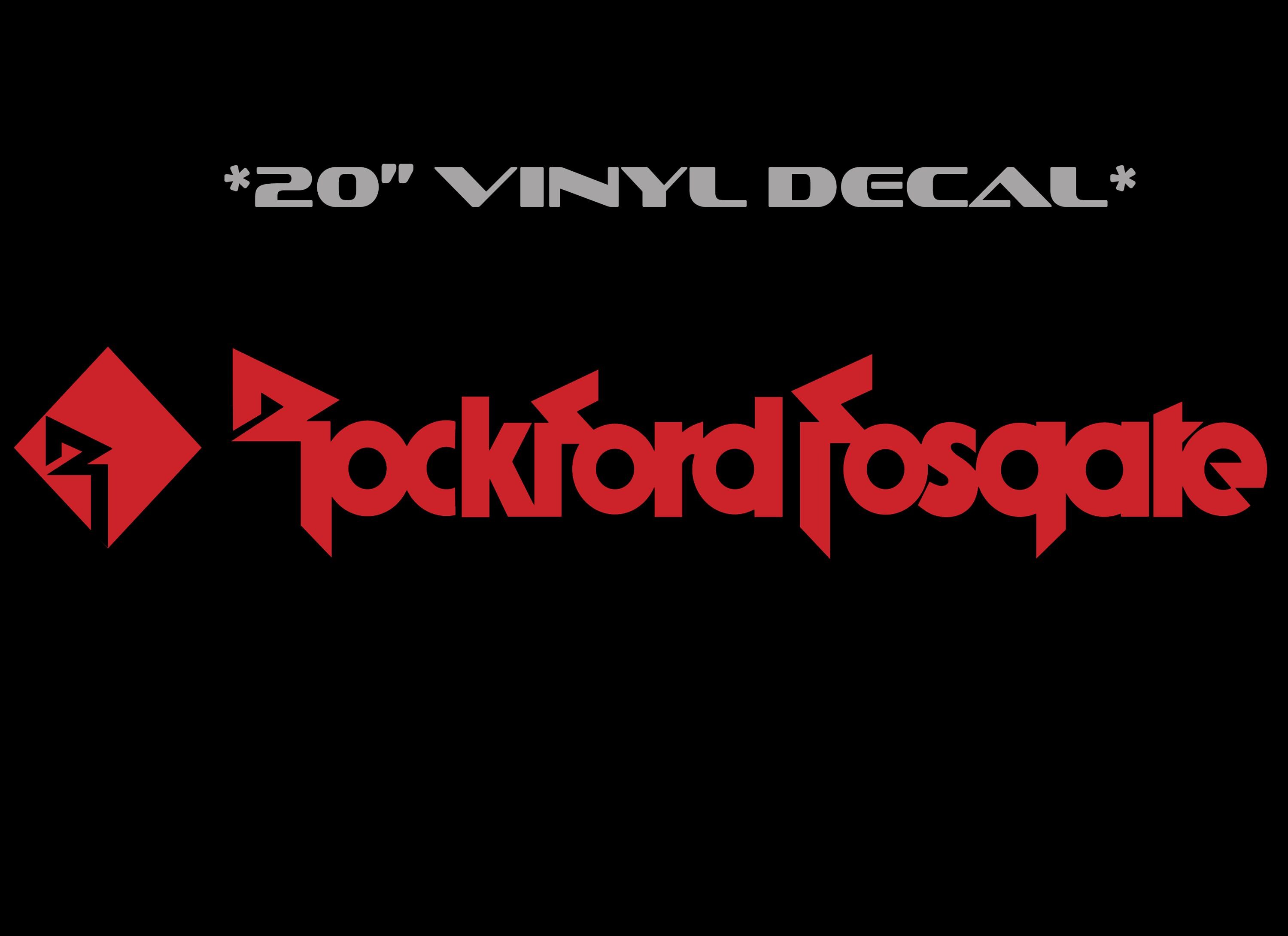 Vintage Rockford Fosgate Punch Vinyl Decal Sticker – NOS For Car Or Truck