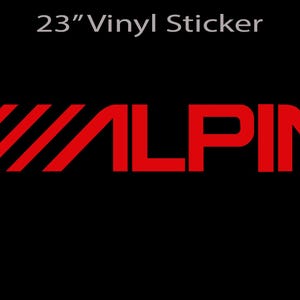 23&quot; Alpine Car audio Basshead Sticker - Choose Color!