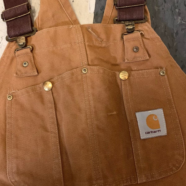 Vintage Carhartt Men's Overalls Classic Brown 40x30