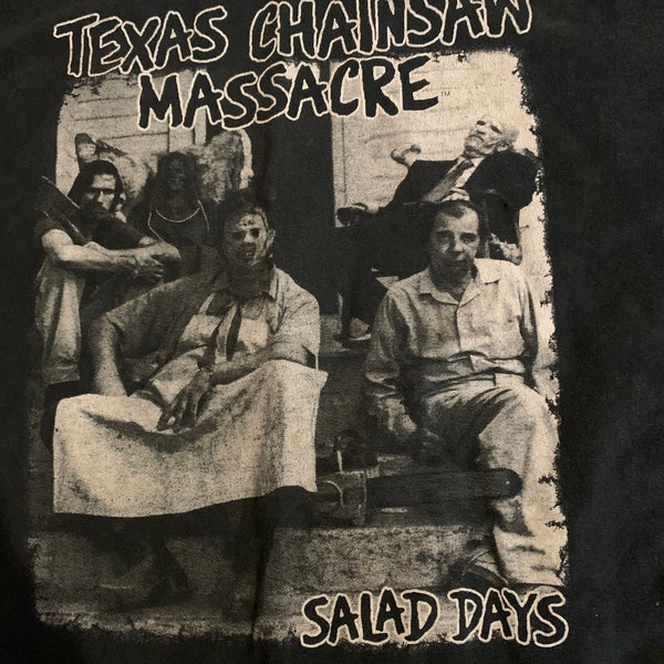 Texas Chainsaw Massacre "Salad Days" Minor Threat Parody Tee Shirt