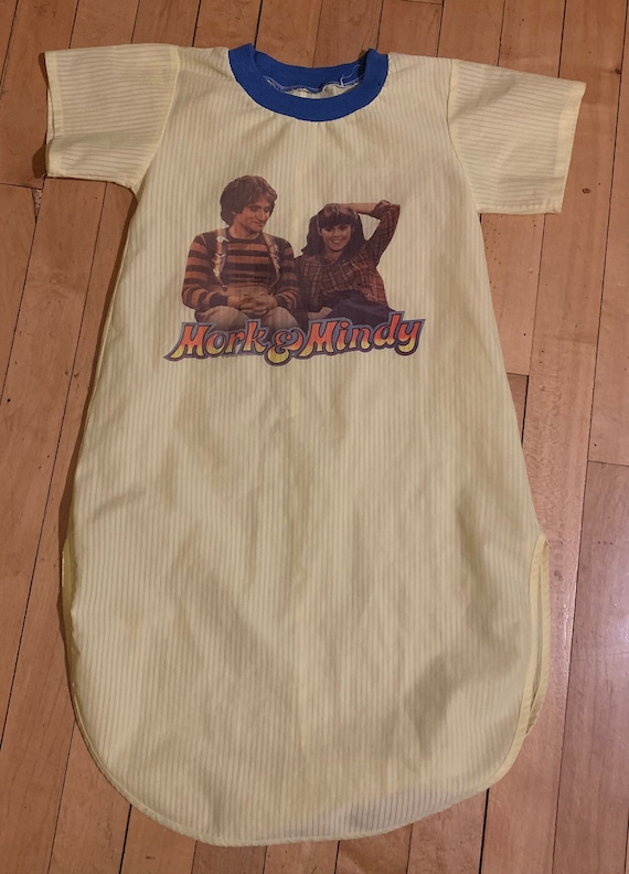 Vintage Mork & Mindy 1978 Kids Sleep Shirt Robin W