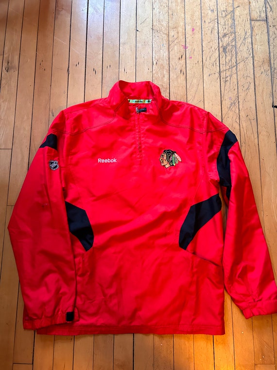 Vintage Reebok Chicago Blackhawks Windbreaker Jack