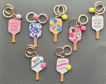 Pickleball Keychain and Earring