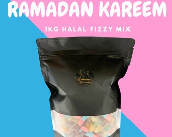 Ramadan Kareem Halal Fizzy Mix Sacchetto di caramelle dolci da 1 kg