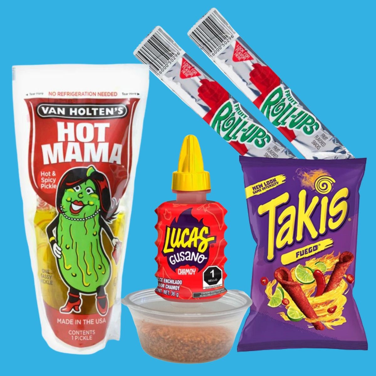 Chamoy Pickle Kit Van Holtens Takis Lucas Chamoy Tajin Etsy UK