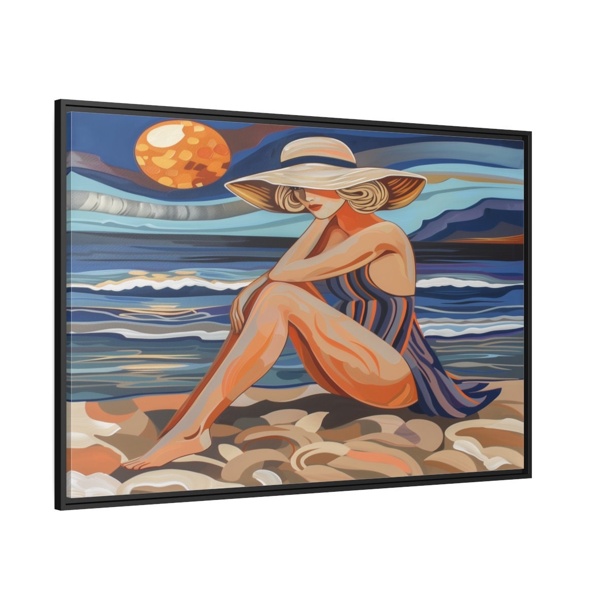 Society6 ケース beach classic by Her Art Masterpiece Art Gallery Seashore Beach House By Kathleen