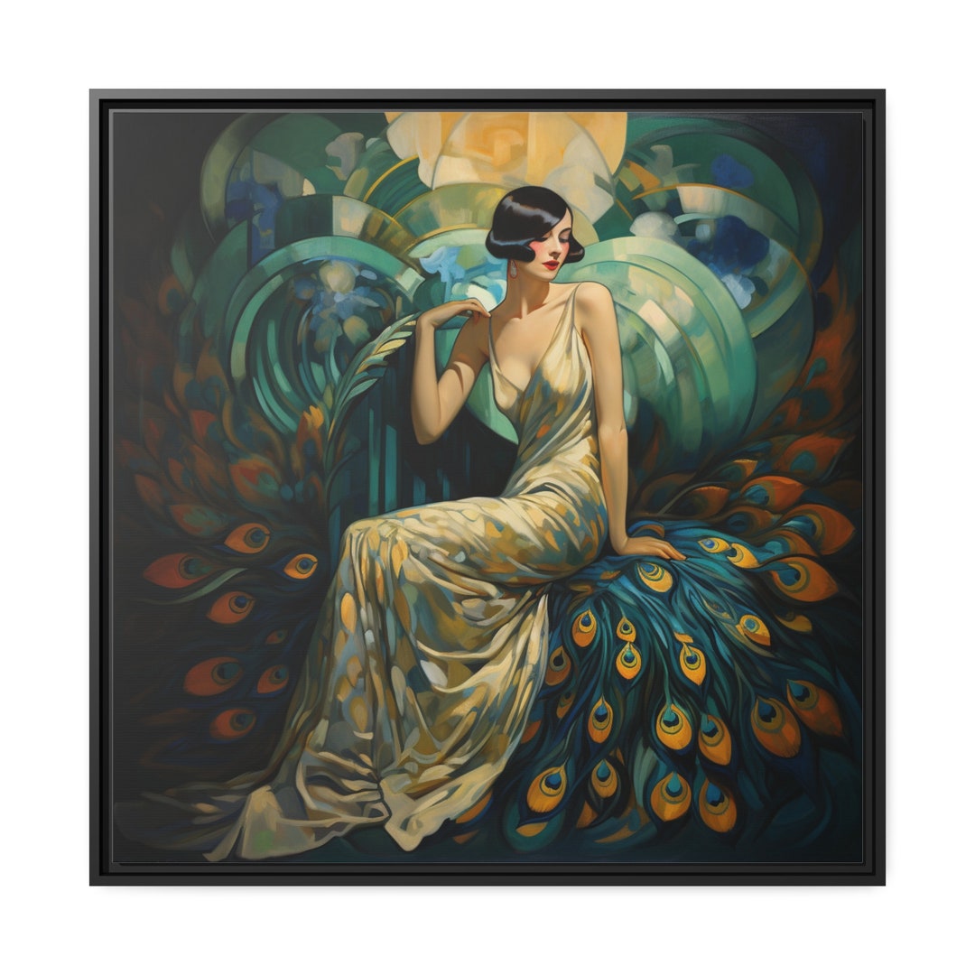 Peinture Art Deco Femme