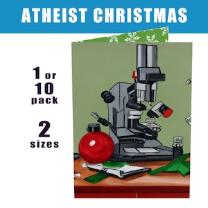 As Fascinating as the Cosmos! Folded Greeting Cards: 2 sizes, 1 or 10 pk, Atheist Christmas Cards (Non-Religious Christmas Holiday Cards)