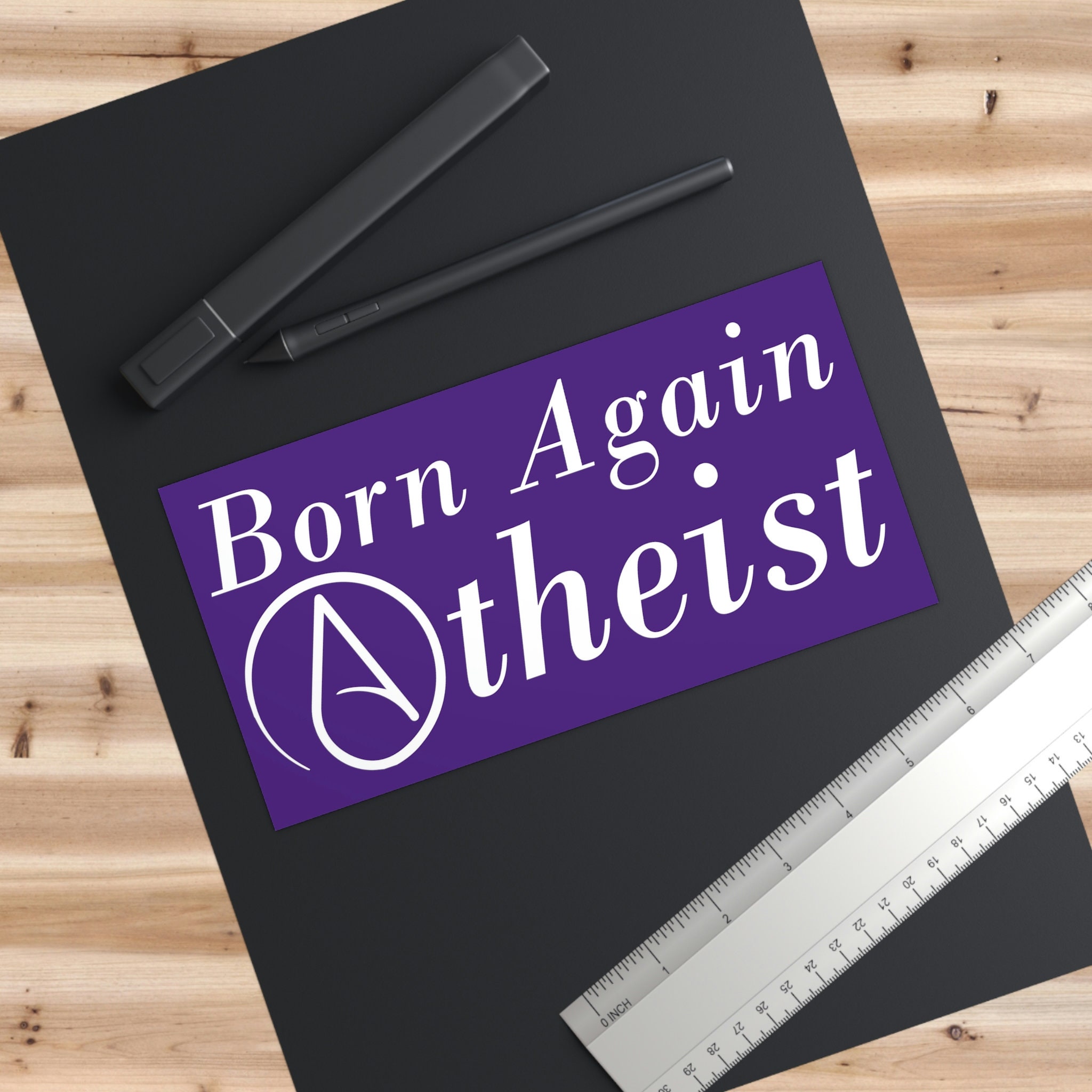 Bumper Sticker - Born Again Atheist - Etsy