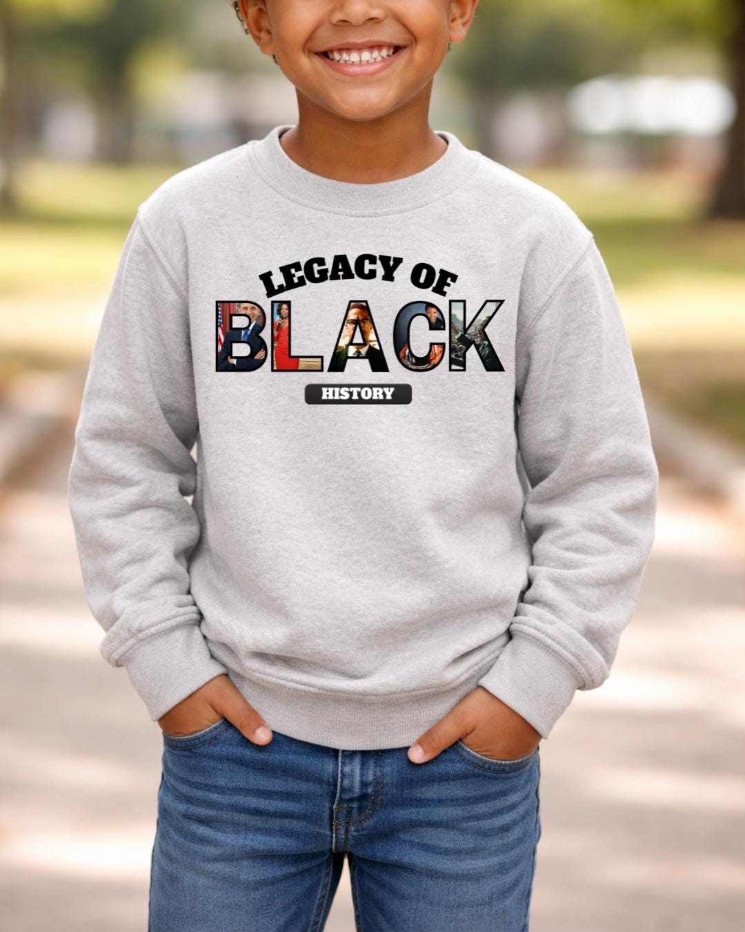 Legacy of Black History Kids Sweatshirt | Black History Month Shirt for ...