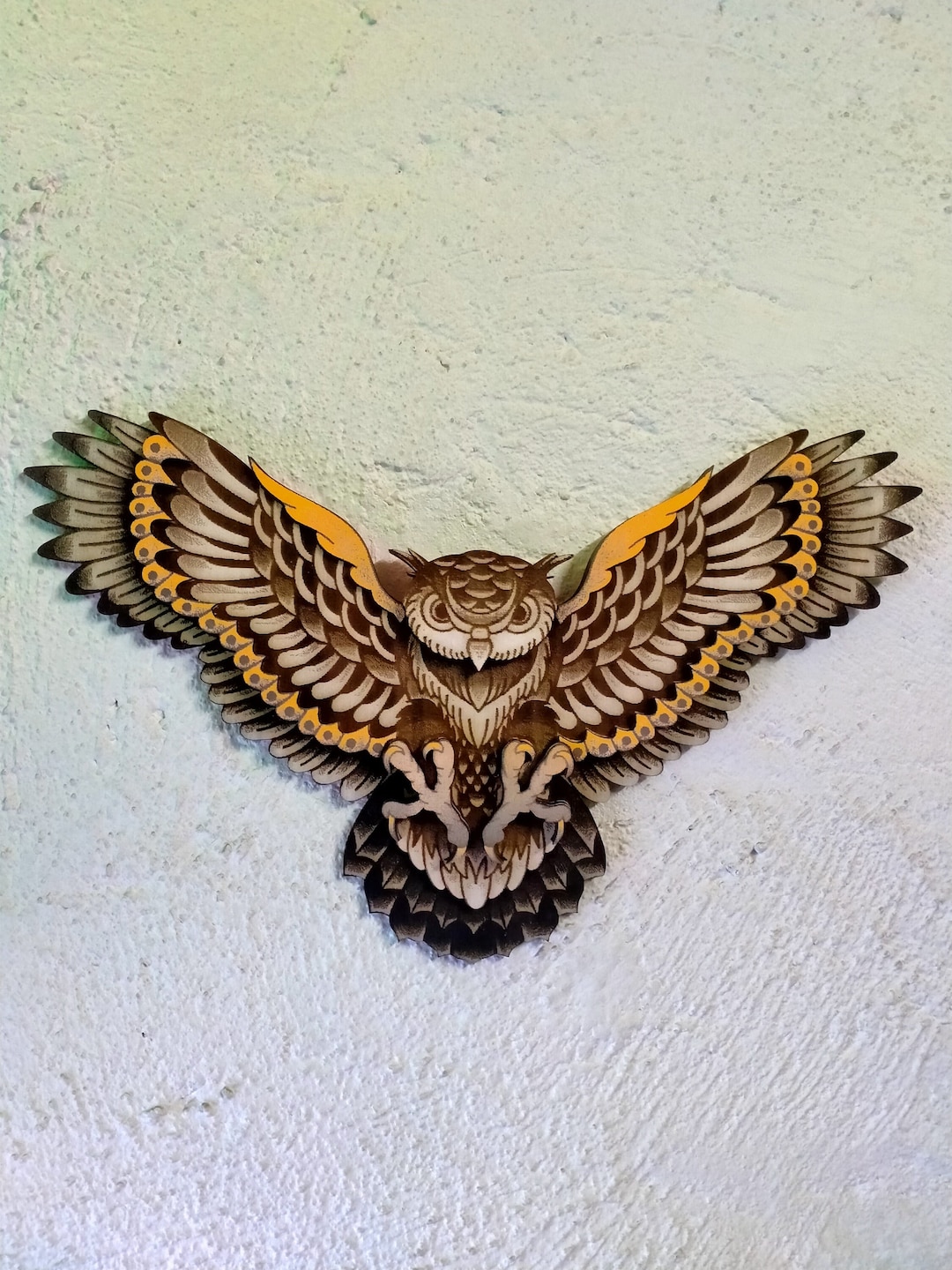 Owl Wall Decor Owl Wood Wall Art Decor Living Room Wall - Etsy