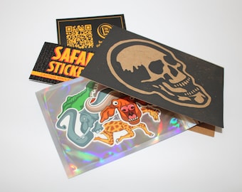 Safari stickerpakket//waterfles/laptop/telefoon/bumperstickers//duurzaam hoogwaardig waterdicht mat vinyl//sticker