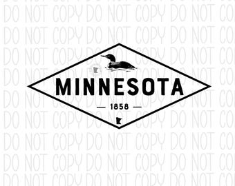 Minnesota Loon Diamond PNG *Digital Download*