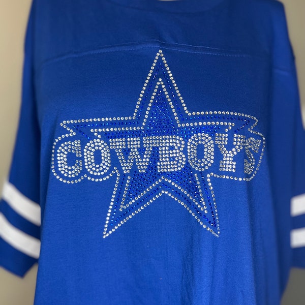 Dallas Cowboys Sequin Shirt Etsy