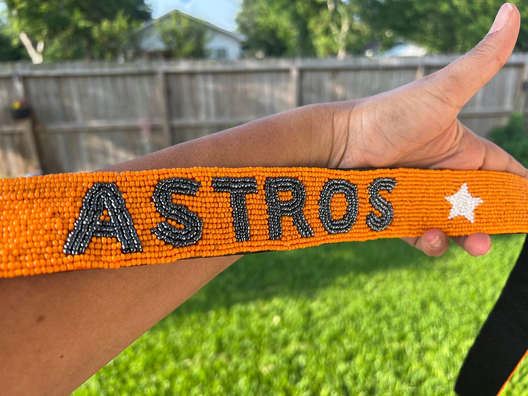 Houston Astros Beaded Purse Strap LET GO ASTRSO - Etsy