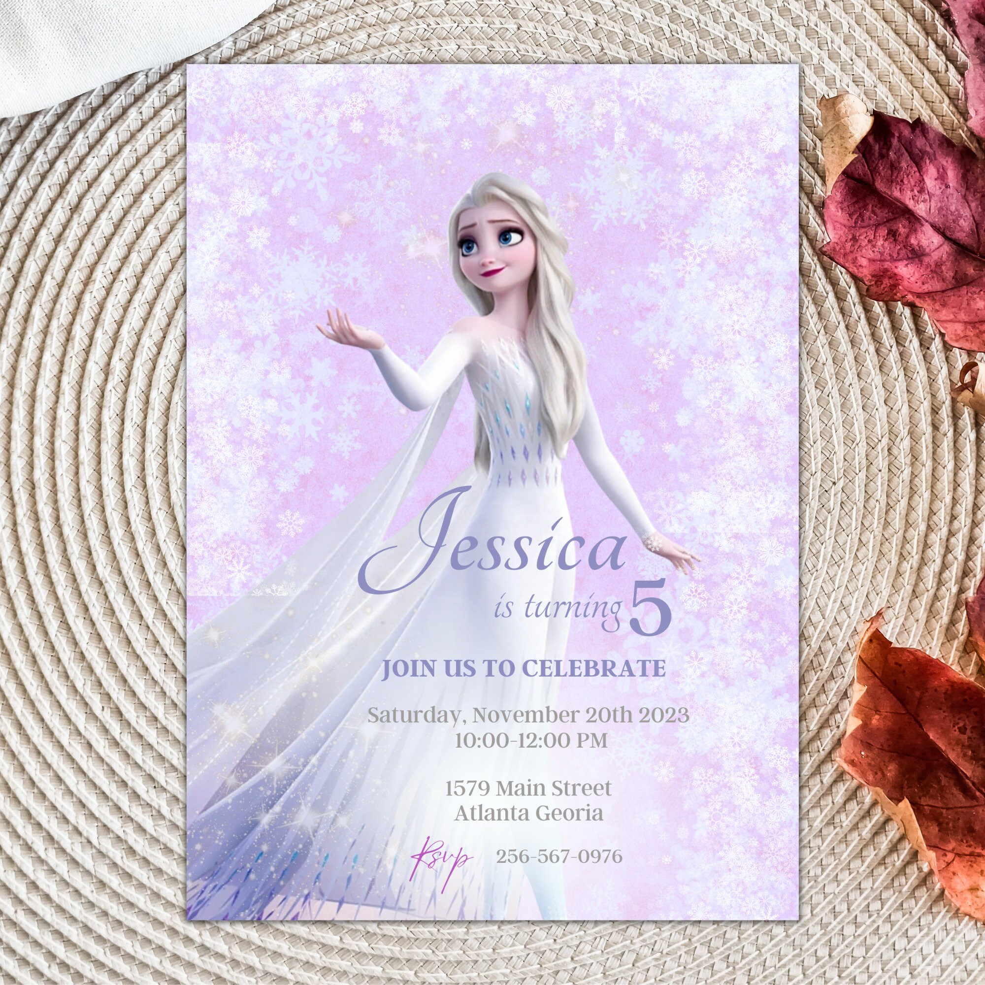 Editable Frozen Birthday Invitation Templete Printable Etsy Ireland