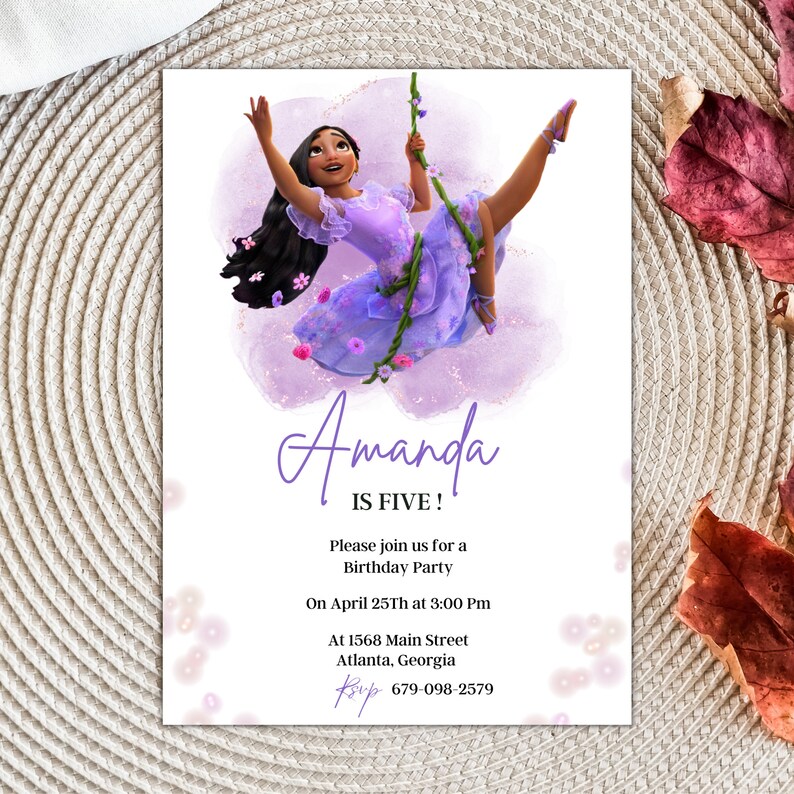 Editable Encanto Birthday Invitation Templete Printable Etsy Australia