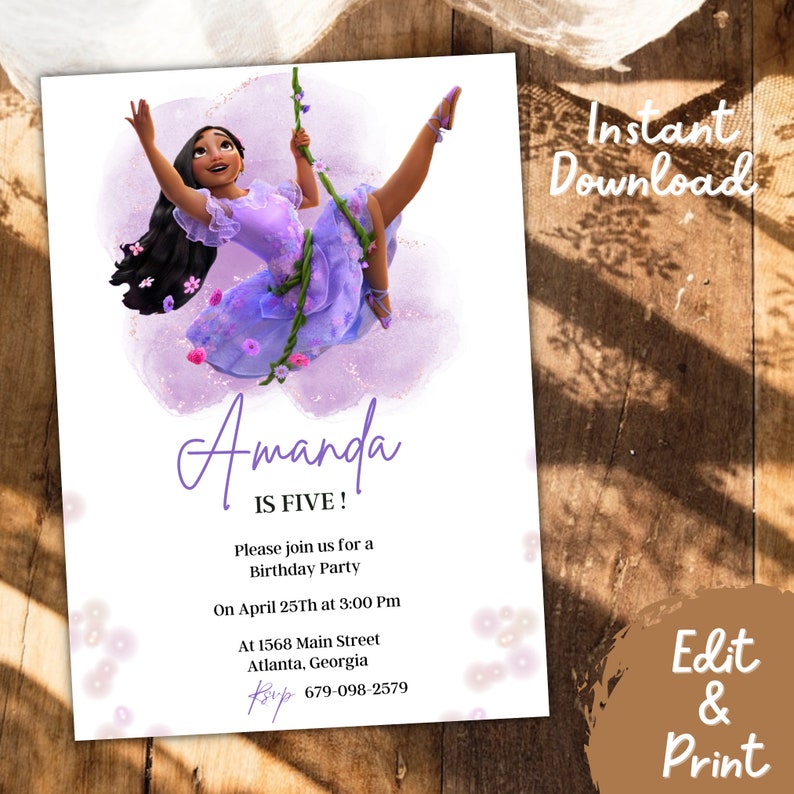 Editable Encanto Birthday Invitation Templete Printable Etsy Australia