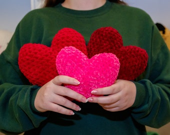 Crochet Valentine's Day Heart Amigurumi Plushie