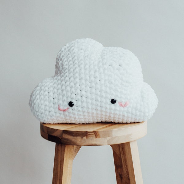 Crochet Cloud Amigurumi Pillow