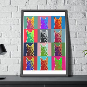 Bengal Katze Pop Art Print: Farbenfrohes Portrait (Digitaler Download)