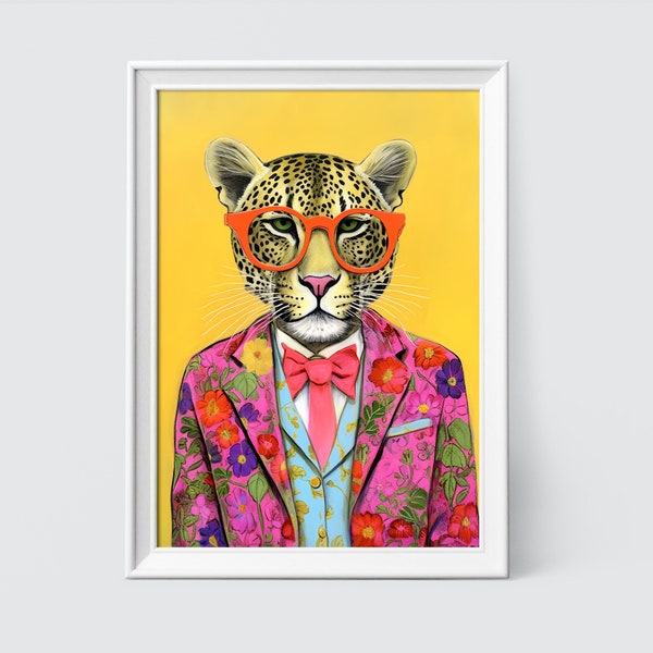Leopard - Fashion Print - Canvas Art - Fashion Art - Leopard Artwork - Animal Art - Leopard Print - Animal Art Prints - Digital Artwork
