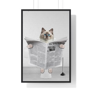 Funny Bad Kitty Cat Lovers Gift Cute Cat Meme Poster for Sale by Stephani  Analah