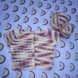 Custom Crochet Baby Cardigan