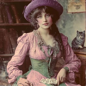 Rare Bohemian Gypsy, Digital Images, Boho, Photos, Vintage, Classic, Digital Ephemera, Bohemia, Vintage Art, Digital Collage, Junk Journal image 2