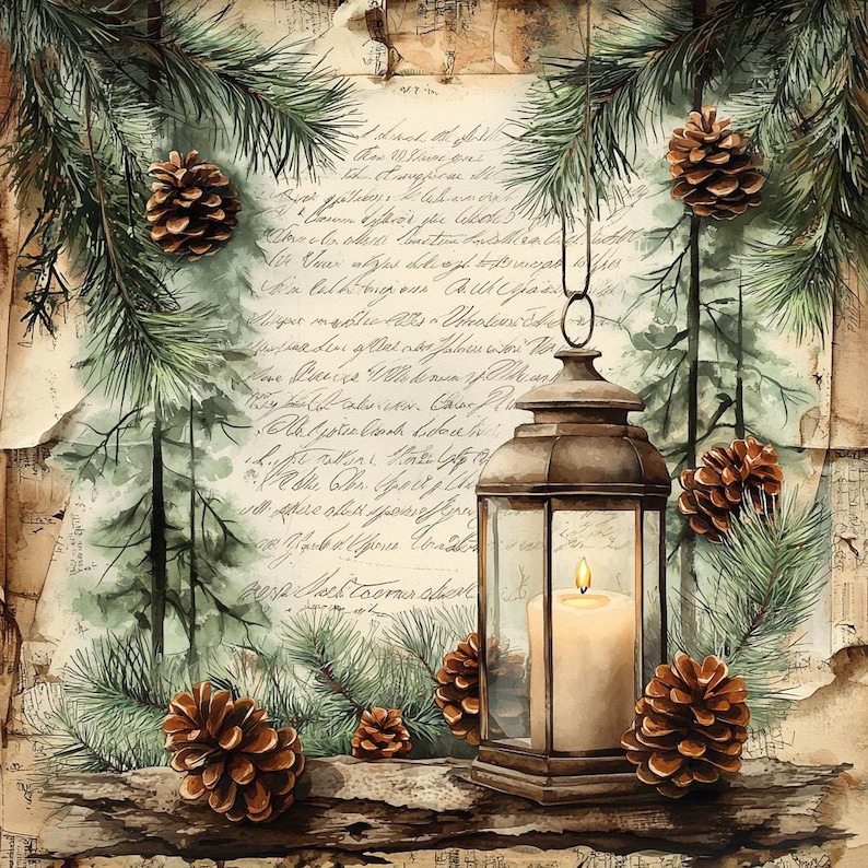 73 Rustic Christmas Junk Journal Kit, Merry Christmas Junk Journal ...