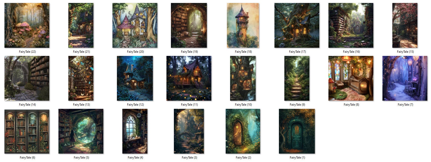 22 Fairytale Forest Junk Journal, Printable Kit, Enchanted Wood ...