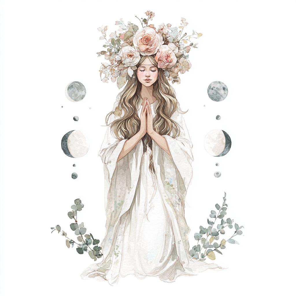 Divine Help Graphics Boho Goddess Spiritual Clipart Set | Divine Feminine Illustrations ...
