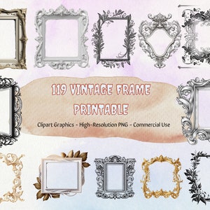 119 Vintage Rahmen druckbare digitaler Download Clip Art antike Grenze Scrapbooking DIY viktorianischen Steampunk Renaissance Fantasy Stromkreis