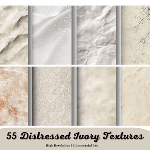 Distressed Ivory Textures, ivory textured digital paper, rustic champagne backgrounds, grunge textures, tileable paper, instant download