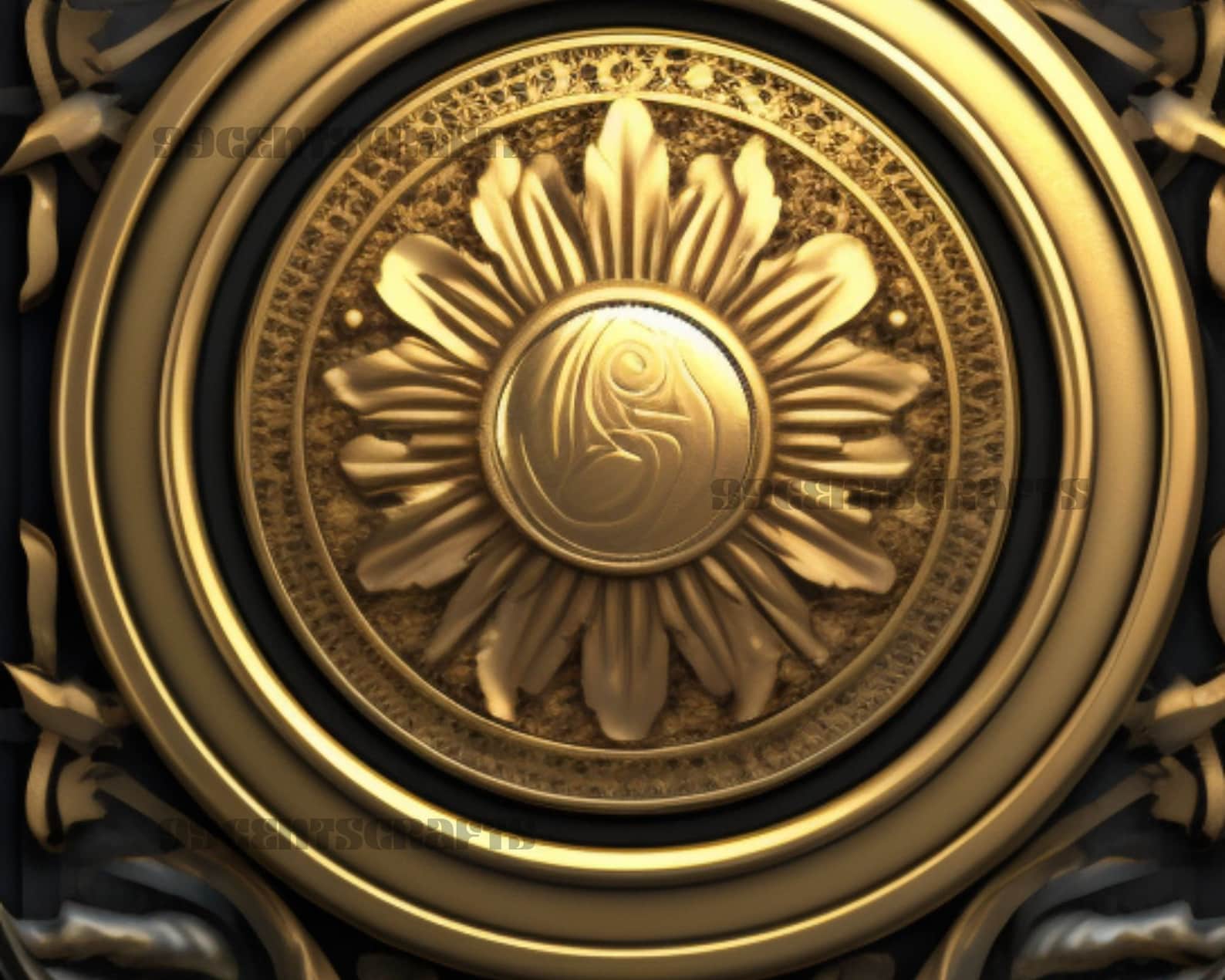 115 Gilded Black Book Covers, Instant Download Digital Sheets for