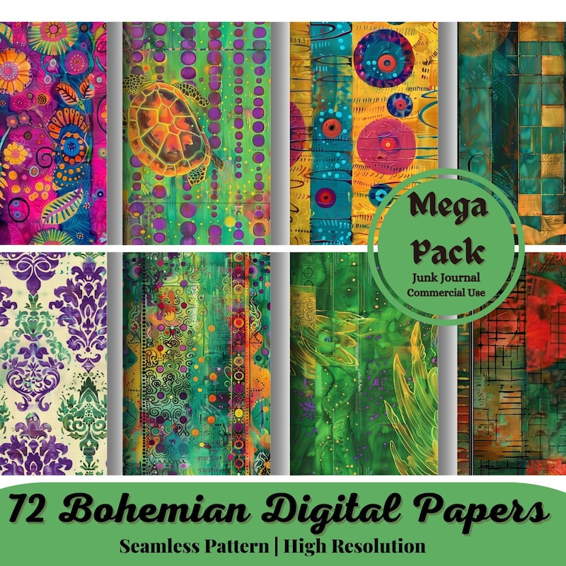 Hand Painted Papers - Etsy