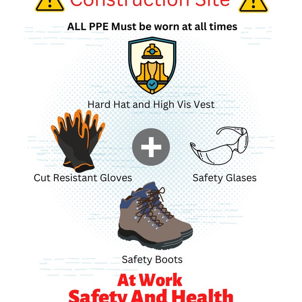 Construction site, safety, work PPE,
