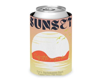 Personalized Custom Can Cooler Coozie, Koozie, Gift for him, Gift for her, Bachelorette or Bachelor Gifts Groomsmen