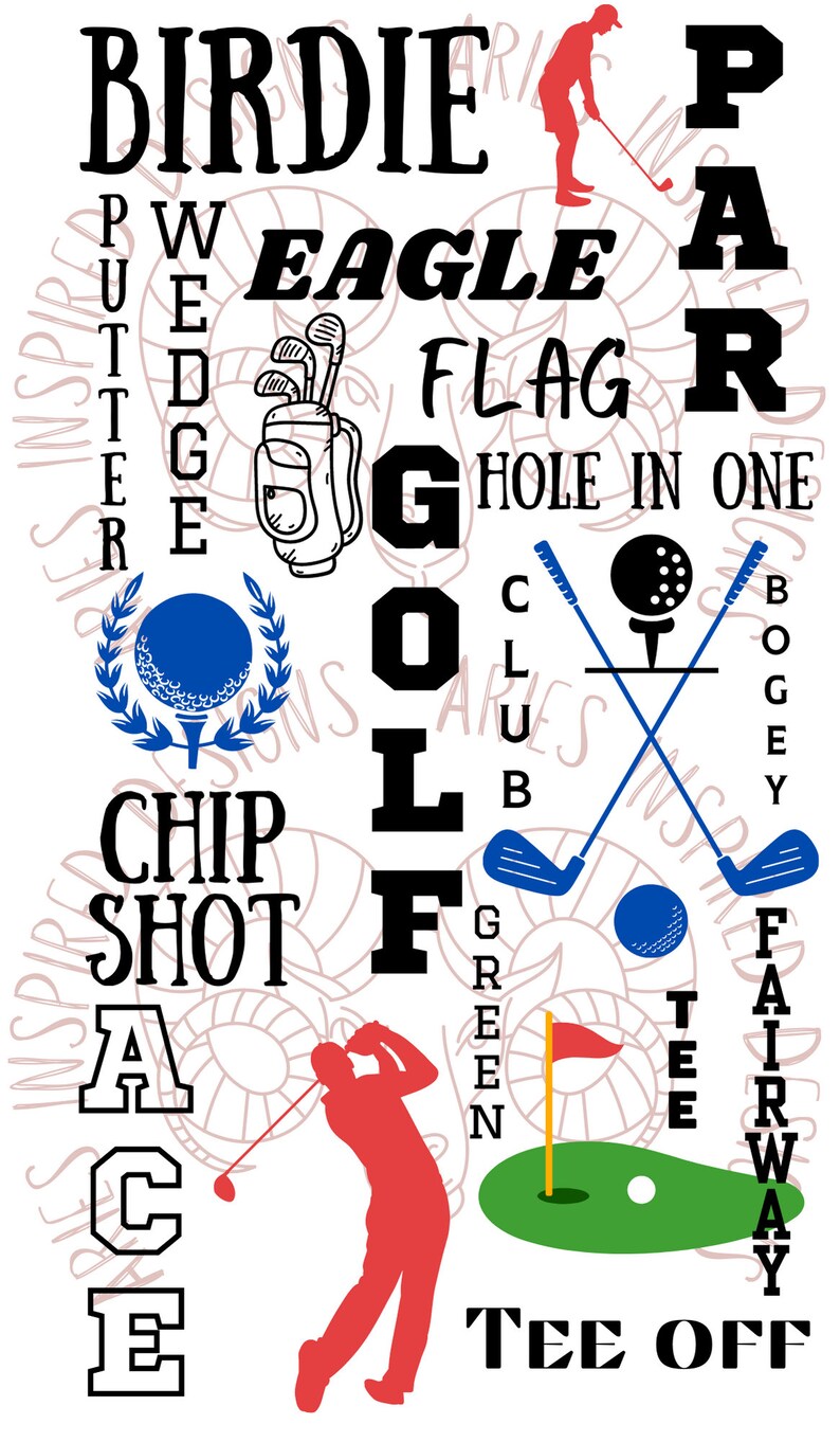Golf Locker Decorations SVG PNG PDF Files Golf Tags Etsy
